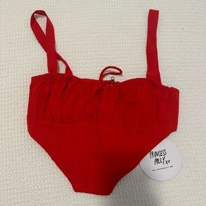 Princess Polly, red corset top